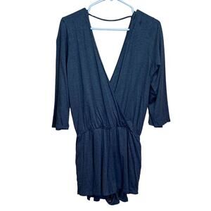 Naked Princess Wrap 3/4 Sleeve Romper Size Large